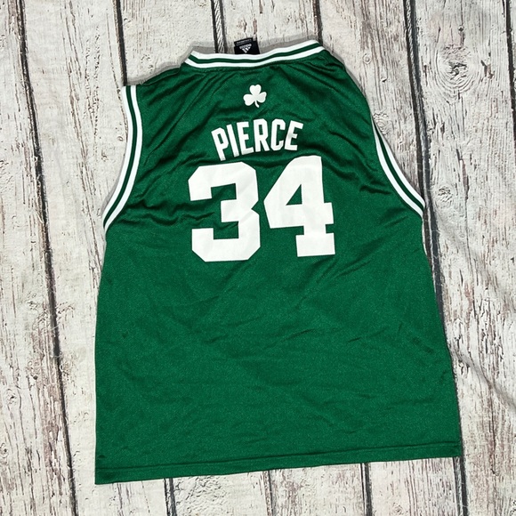 Boston Celtics Paul Pierce Boys Kids Youth NBA Basketball Adidas Green Jersey - Picture 2 of 6